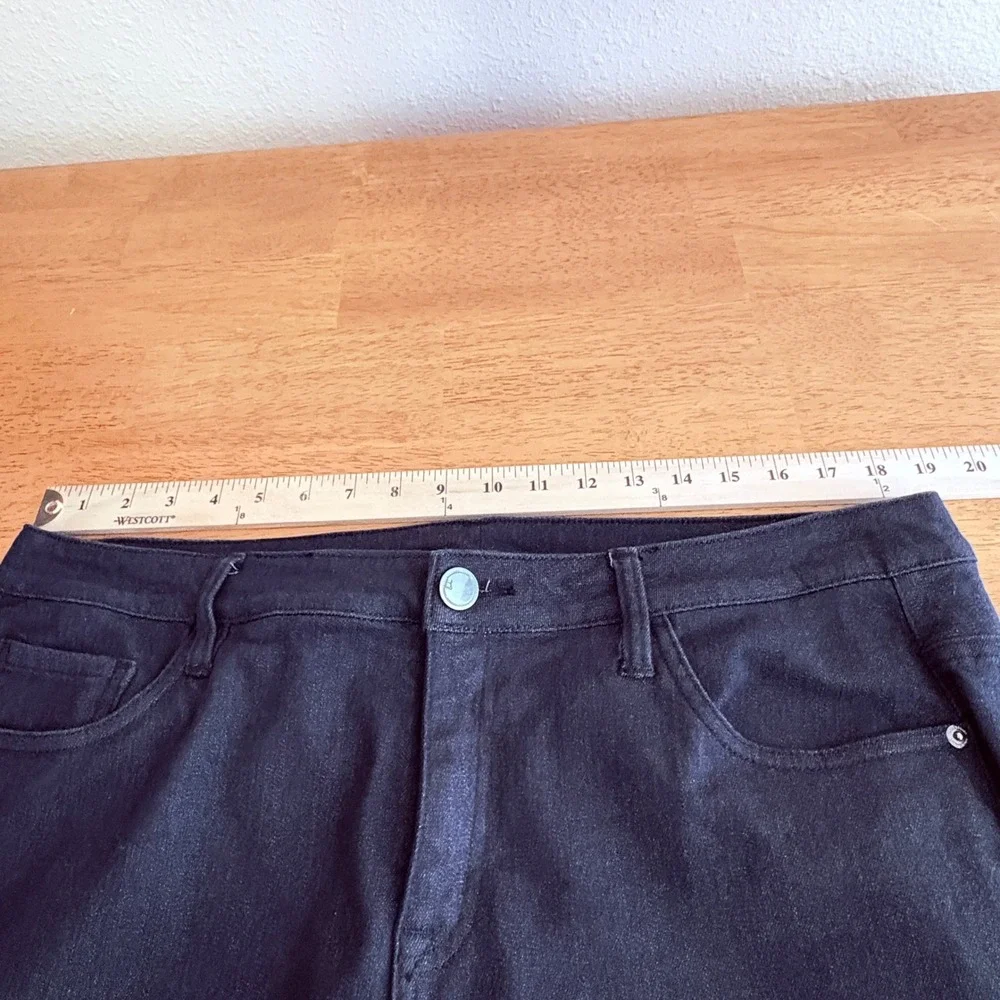 Lane Bryant Women Plus 20 Black Dark Wash Skinny‎ Ankle Jeans High Rise Stretch